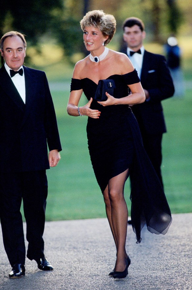 Diana wore this black dress in 1994 for a Kensington Gardens dinner on the night husband Charles admitted being unfaithful