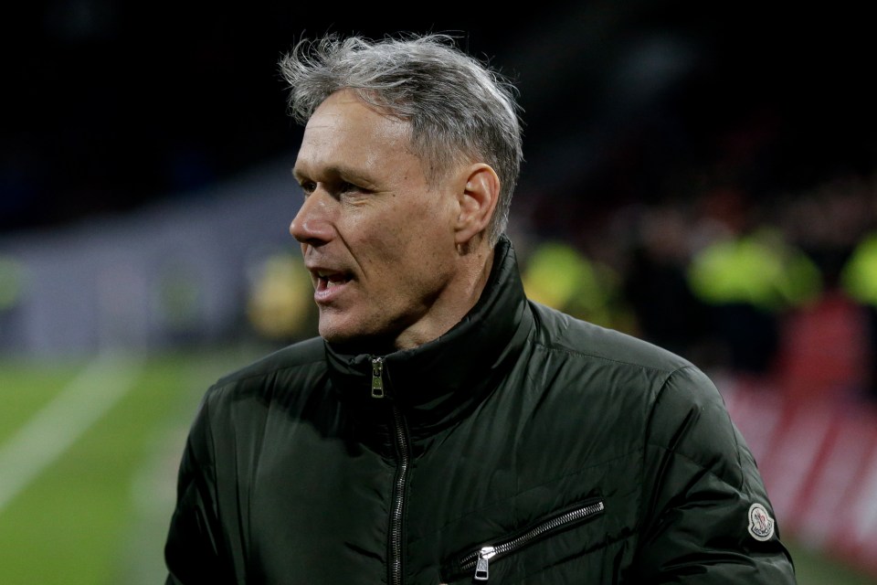 Marco van Basten slammed his nation's captain