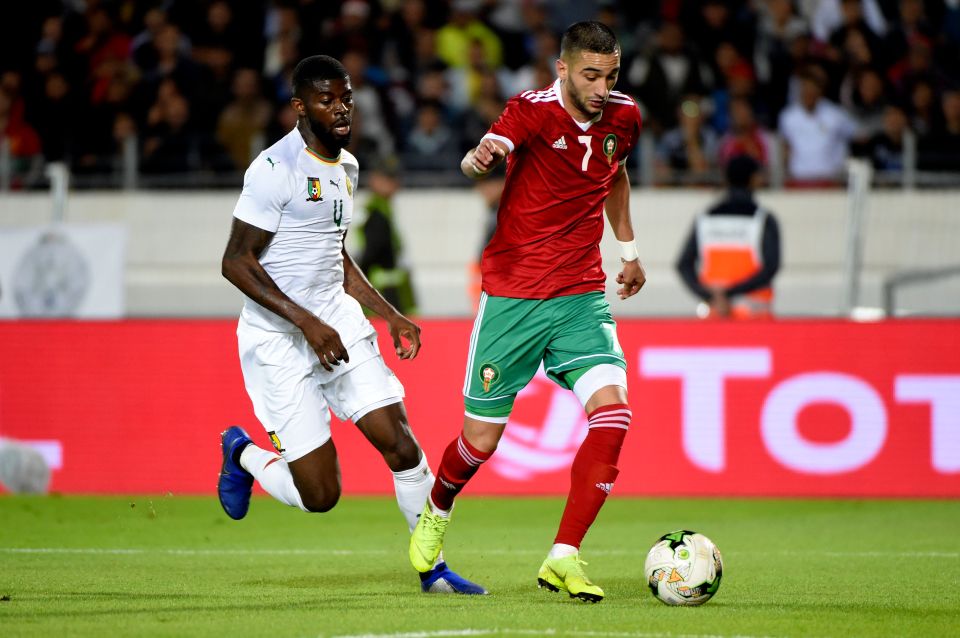 Hakim Ziyech in action for Morcco