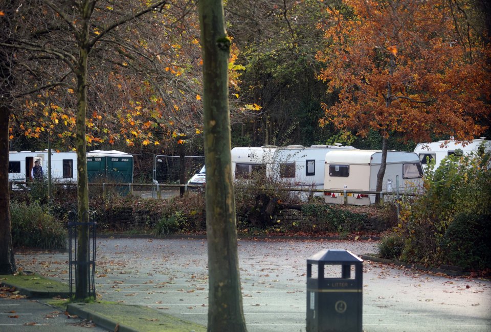 More traveller homes at Matlock Bath railway station in Derbyshire