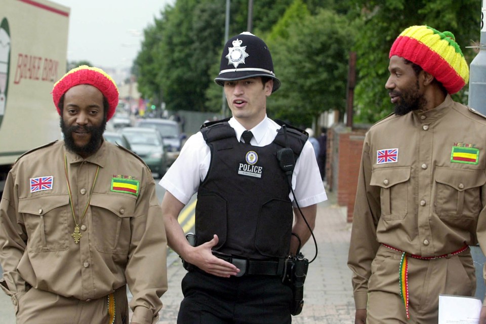 Jude's dad Mark on patrol as a copper