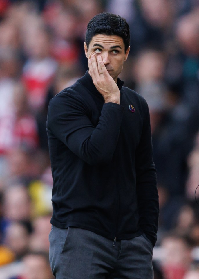 Arteta's men are top of the Premier League