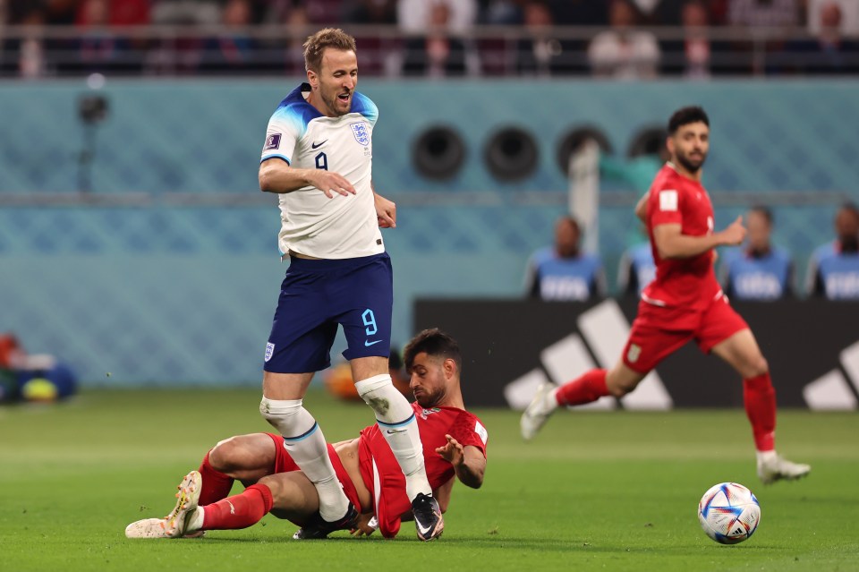 Harry Kane went down holding his ankle during the win over Iran