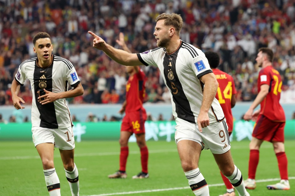 Niclas Fullkrug's late equaliser rescued a draw for Germany against Spain