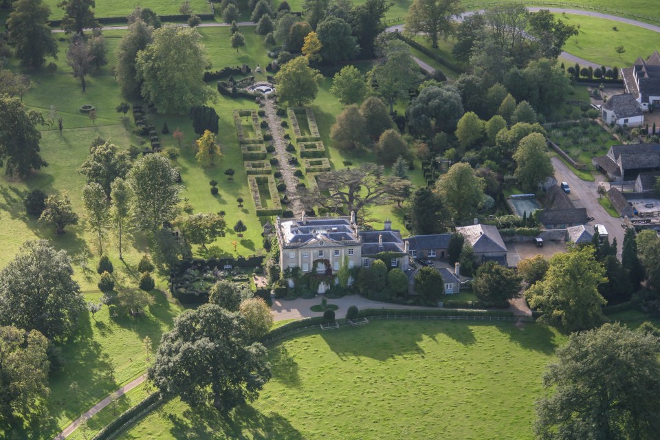 In the last 40 years, King Charles has expanded the land around his home - the swimming pool can be seen to the right