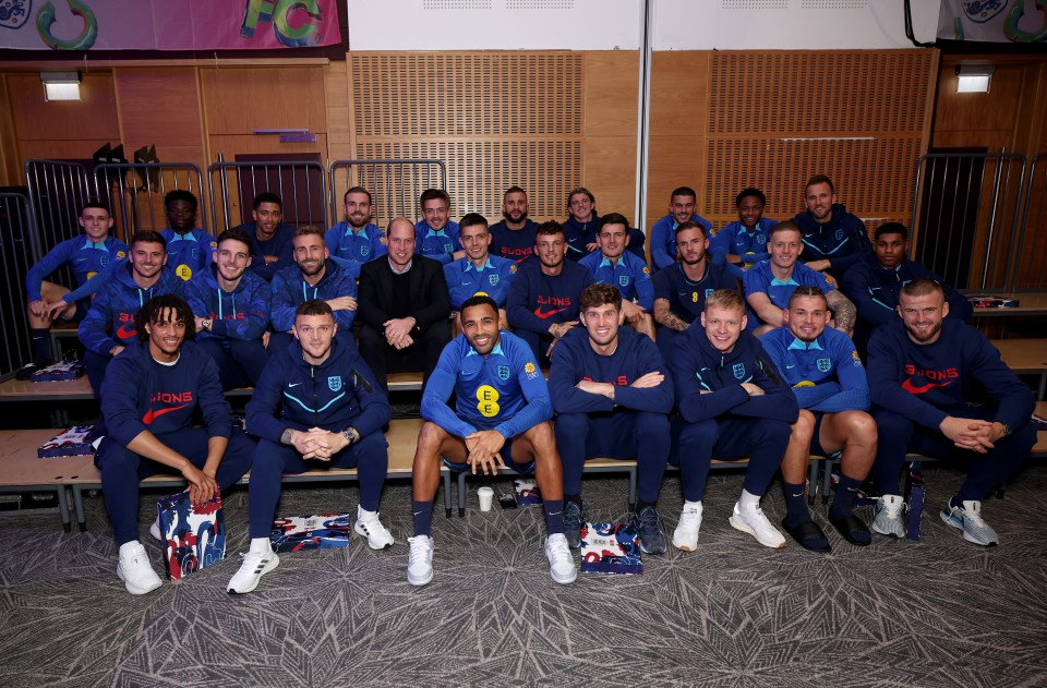 The Prince handed the 26-man squad their numbered shirts