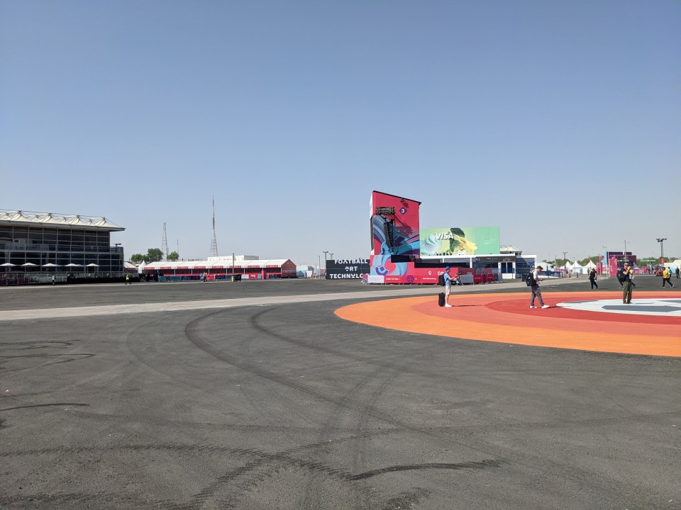 The fan zone is in the centre of Doha