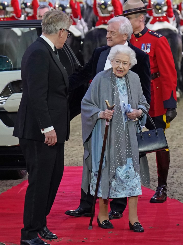 Her late Majesty, pictured in May, is said to have been determined to stay busy