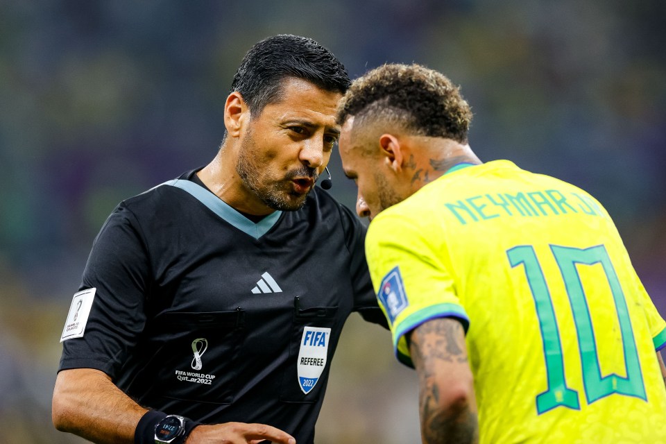  Faghani is not afraid to lay down the law with the world's top football stars and took charge of Brazil's group win over Serbia