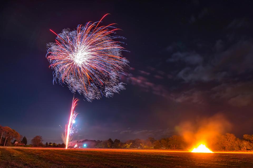 Locals of Edgbaston, Birmingham were warned to remain indoors during a local fireworks display