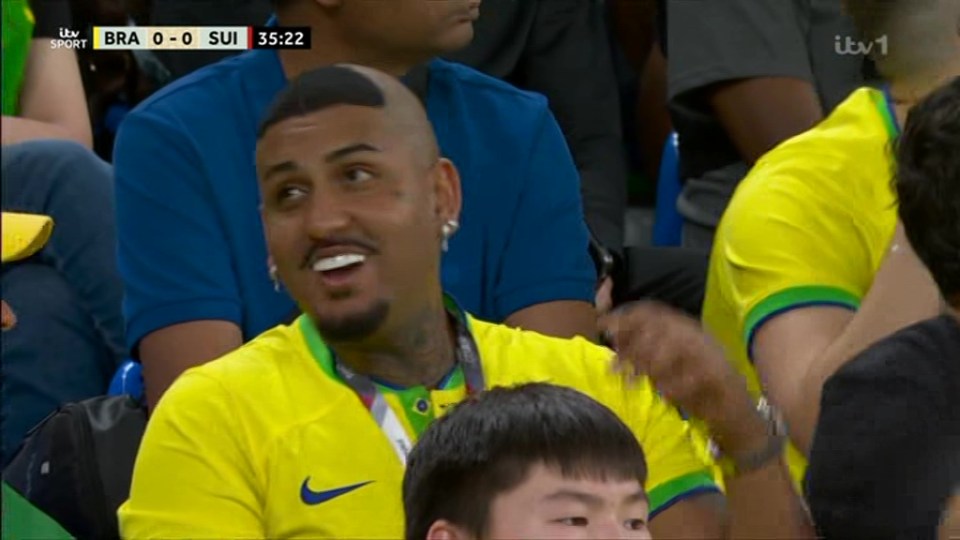 TV cameras then cut to a Brazil fan rocking Ronaldo's iconic haircut