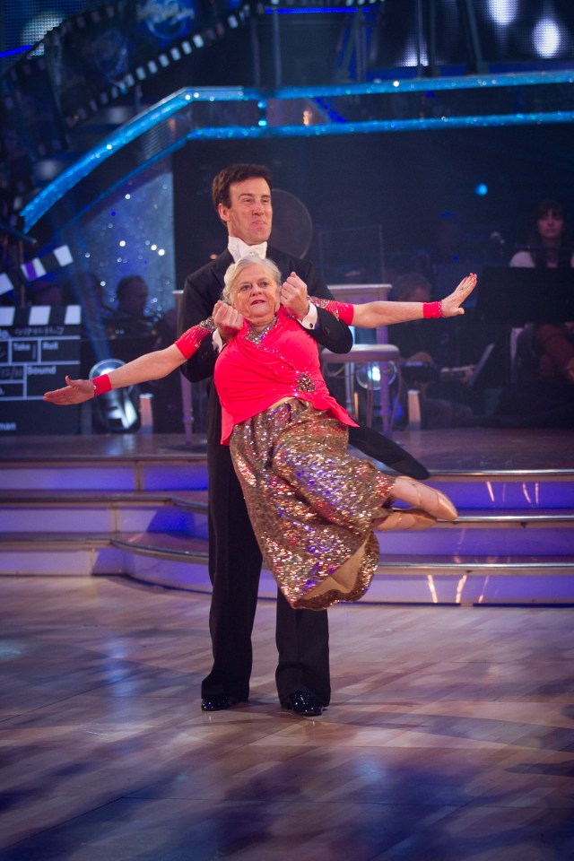 Ann is remembered for her inability to dance on the show with Anton Du Beke