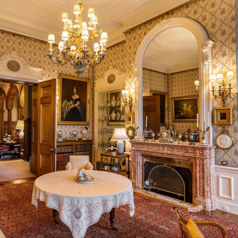 The Small Drawing Room has kept much of its design from the 1900s