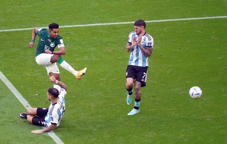 Saudi Arabia’s Salem Al-Dawsari scored a famous winner against Argentina