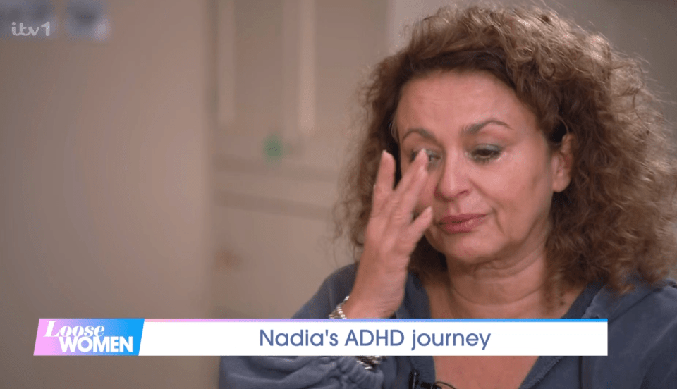 Nadia was seen in tears after her diagnosis was confirmed