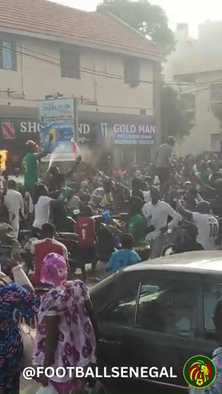 Senegal fans celebrated the team’s qualification to the World Cup knockouts