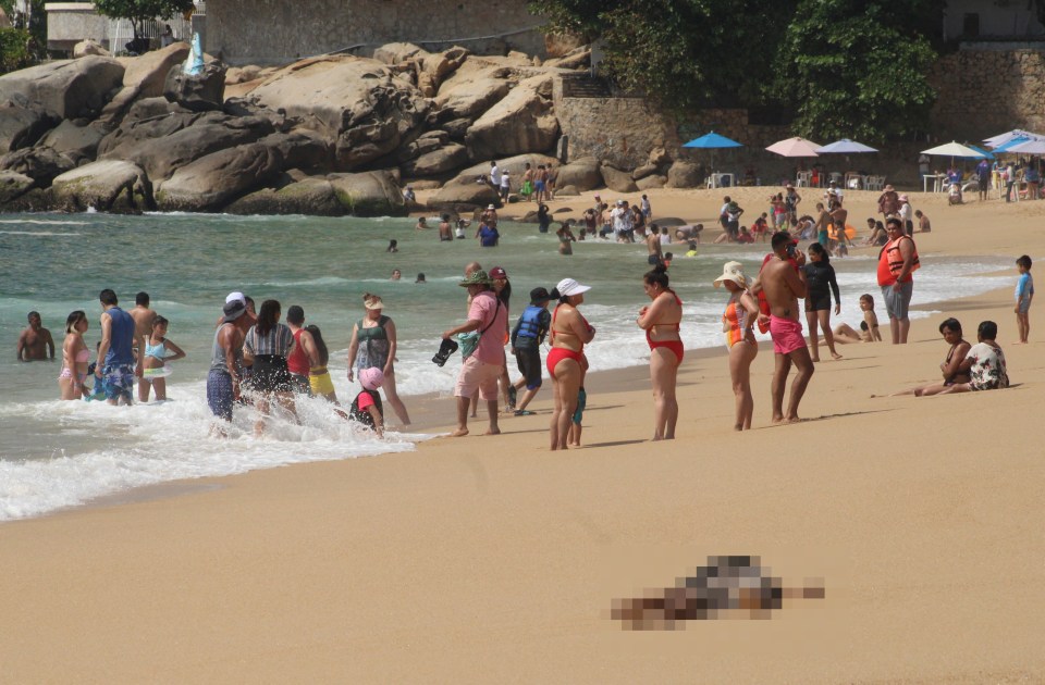 Three bodies washed up on a beach in Acapulco, Mexico