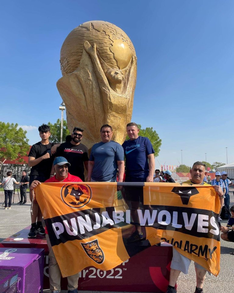 The lucky Brit got the invite after the Sheikh spotted his Wolves top