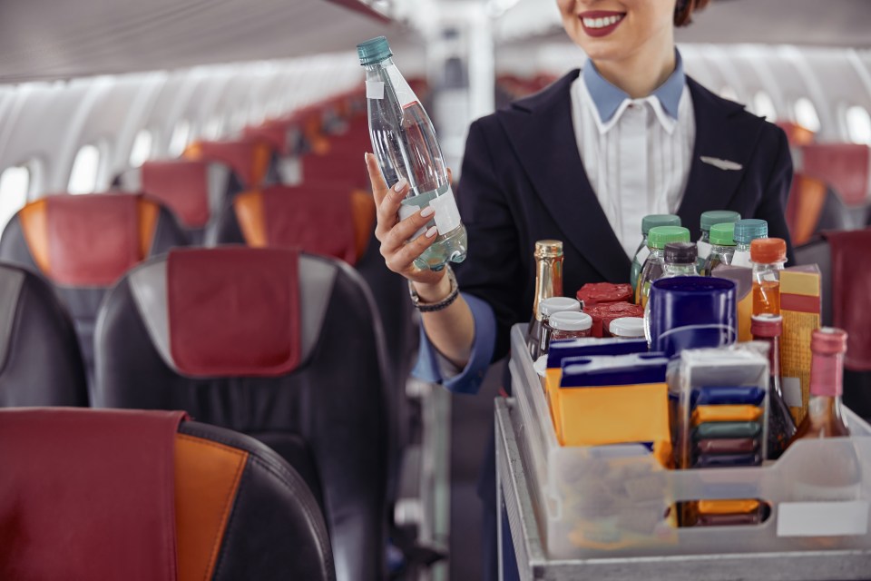 Flight attendants are advised to drink water at regular intervals during flights