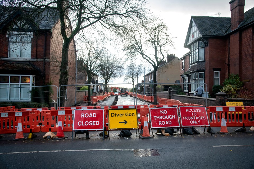 Residents say the roadworks have caused chaos