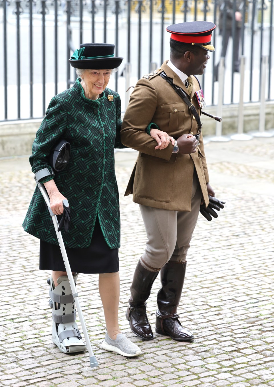 Lady Susan Hussey, the Queen's longest serving lady-in-waiting, at the memorial service for the Duke of Edinburgh in March 2022