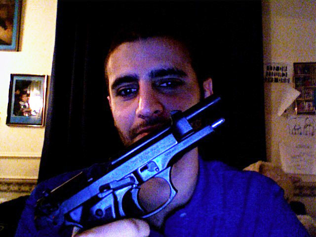 Yemeni playboy Farouk Abdulhak seen posing with a gun