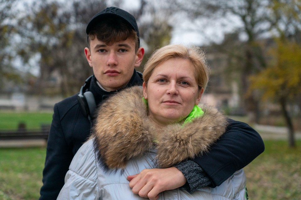 Natalia, 41, and her son Pavlo, 16, talk to the Sun about life living in Kherson and working as a nurse under Russian occupation