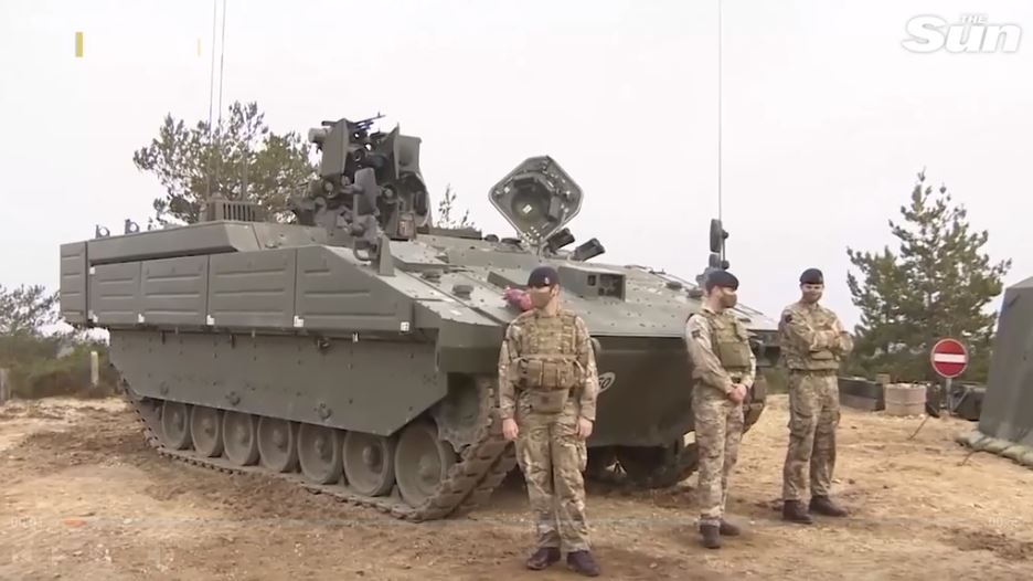 British troops took part in the drills