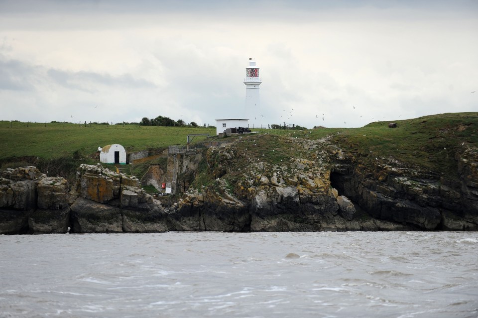 Flat Holm Island is situated five miles out to sea in the Bristol Chanel between England and Wales