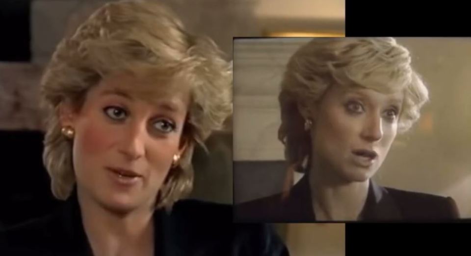 Social media users are seeing double in this clip of Elizabeth Debicki as Princess Diana in The Crown