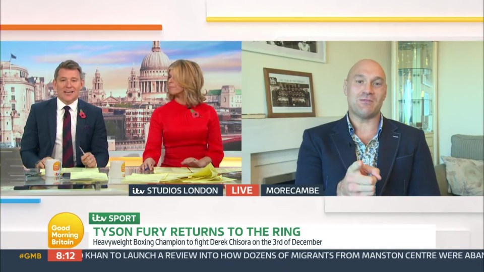 Fury told GMB hosts Ben Shephard and Kate Garraway exactly why he returned