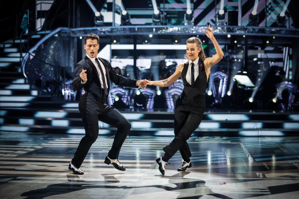 Helen Skelton and Gorka Marquez during the live Strictly Come Dancing show on Saturday night