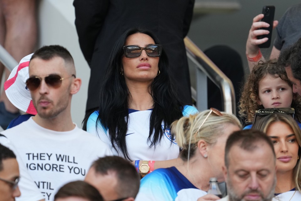 Kyle Walker’s partner Annie Kilner wore shades inside the Qatar stadium ahead of England vs Iran