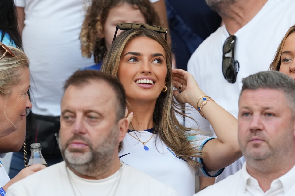 Grealish’s girlfriend Sasha Attwood was spotted beaming in the stands