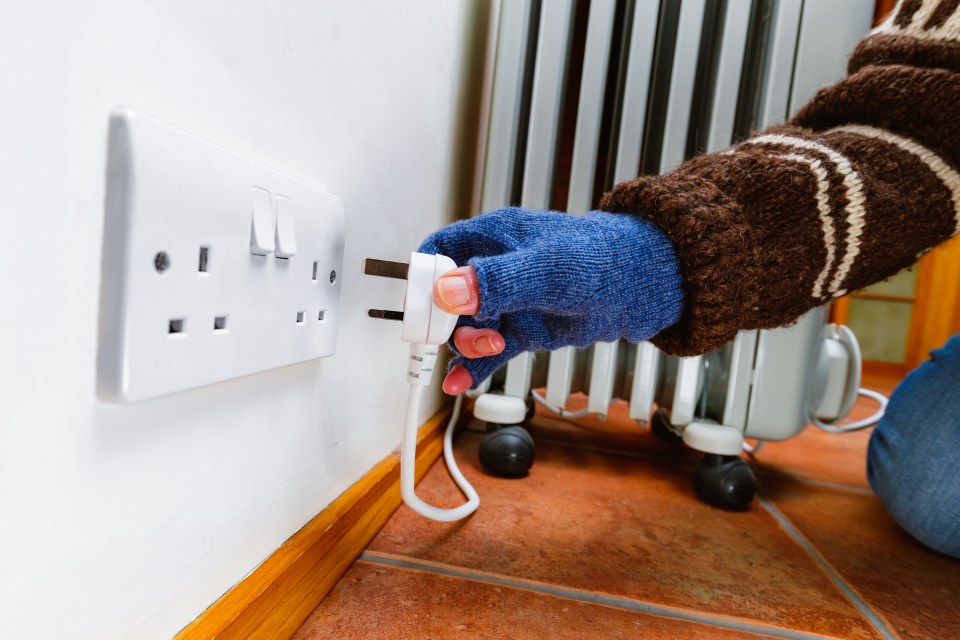 Take extra care when using electrical appliances in place of heating