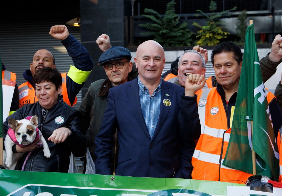 RMT rail workers begin a fresh round of action next week before strikes from Christmas Eve to December 27 (pictured union leader Mick Lynch)