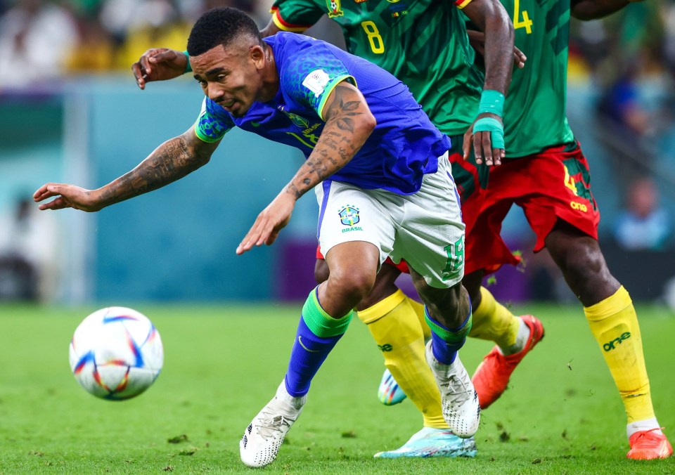 Gabriel Jesus' World Cup ended last Friday when he was hurt vs Cameroon