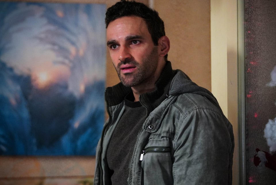 Davood as Kush Kazemi on Eastenders in 2020 prior to the character's shocking murder