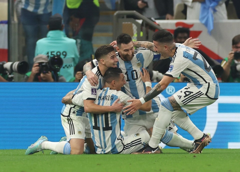 Argentina were in cruise control at half-time