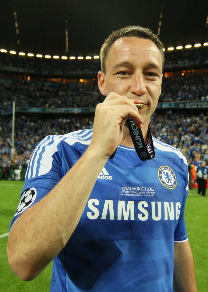 John Terry did the same when Chelsea won the Champions League in 2012