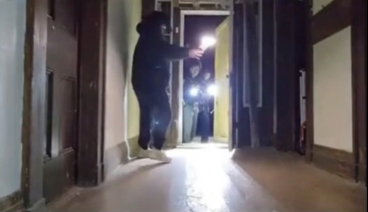 The TikTok star was live streaming his ghost hunting before armed cops stormed in