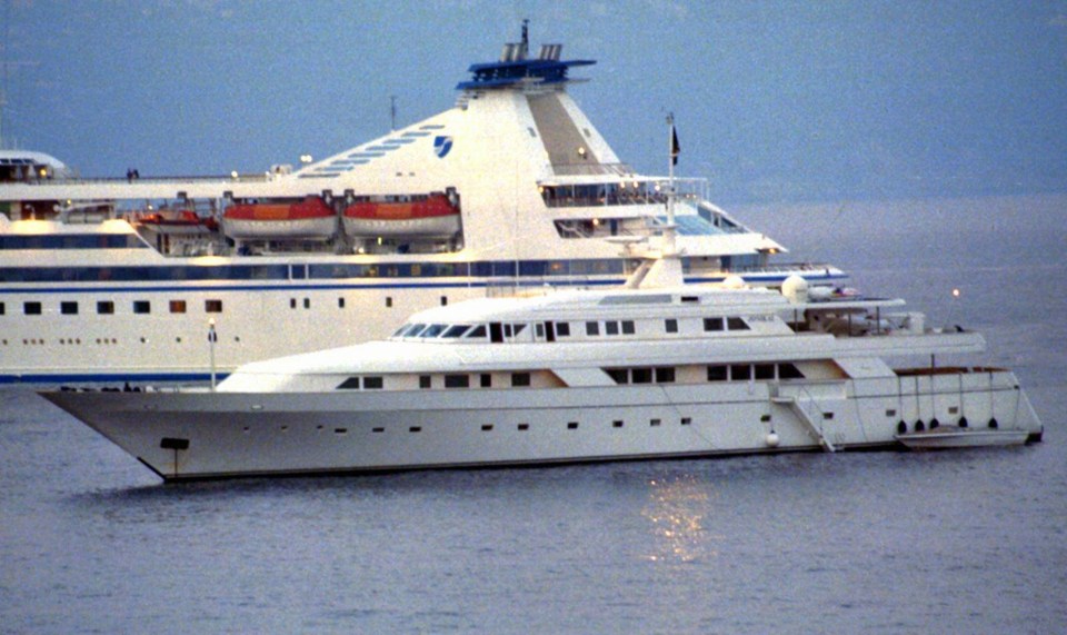 The Jonikal superyacht was owned by Dodi’s father Mohammed Al-Fayed