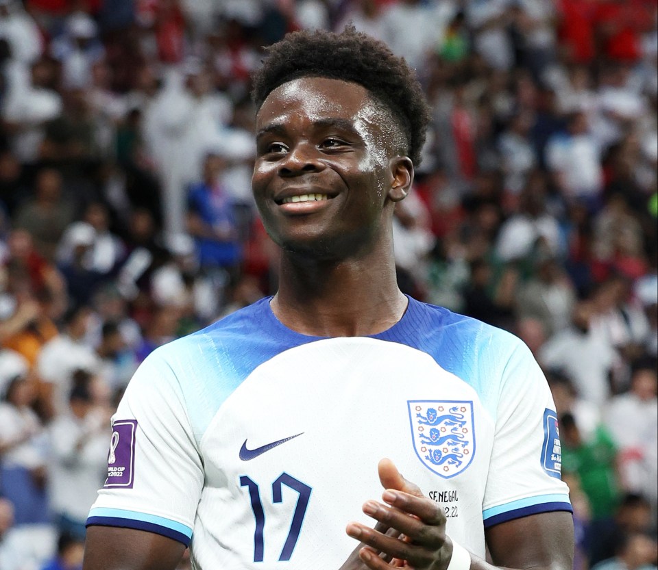 Bukayo Saka has starred for England in Qatar