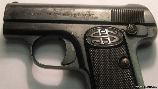 A 1920s handgun was the murder weapon