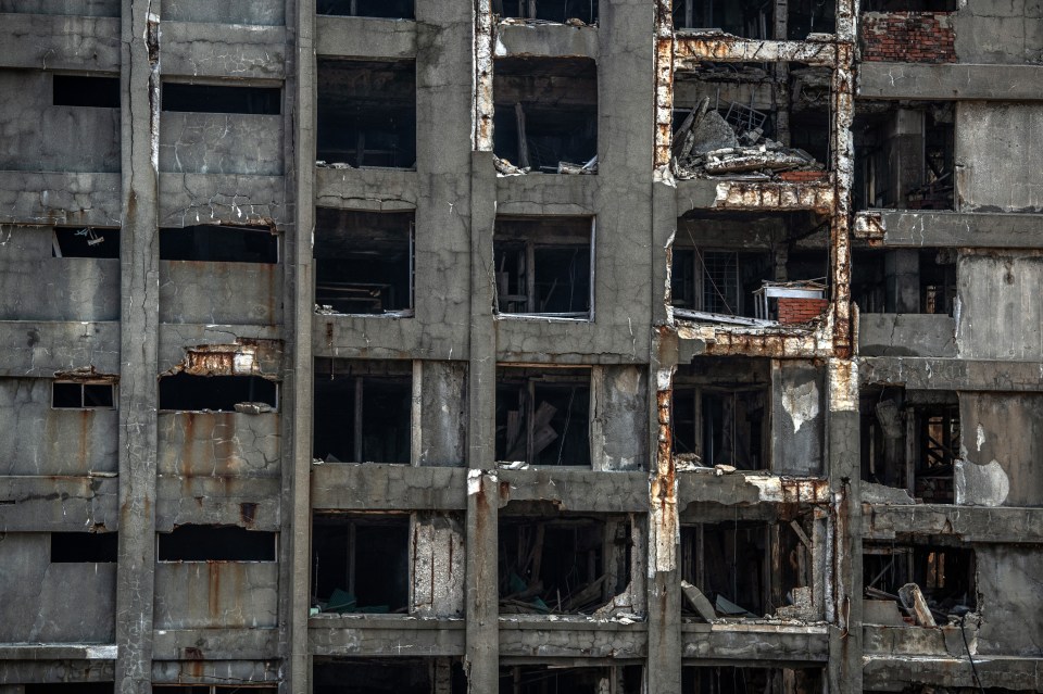 The once pioneering concrete structures have been left to rot over four decades