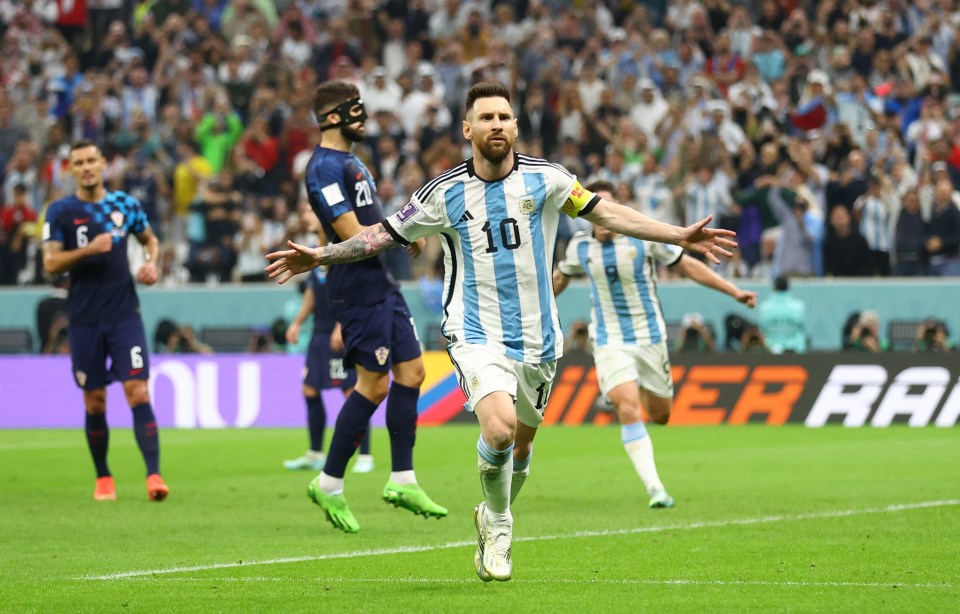 Lionel Messi scored his fifth goal of this World Cup as Argentina beat Croatia