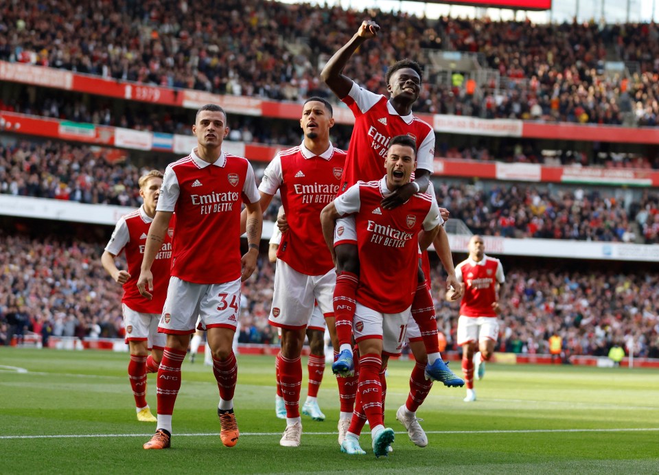 Arsenal's hot start to the season has them top of the table but our supercomputer is tipping them to crumble and finish second