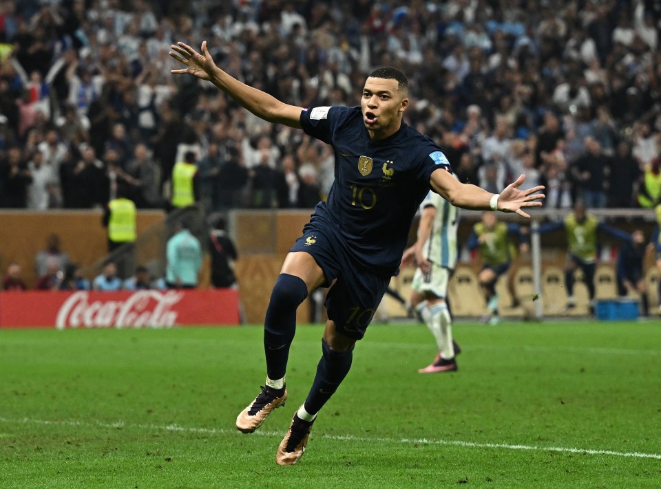 Mbappe is the second-ever player to score three in a World Cup final