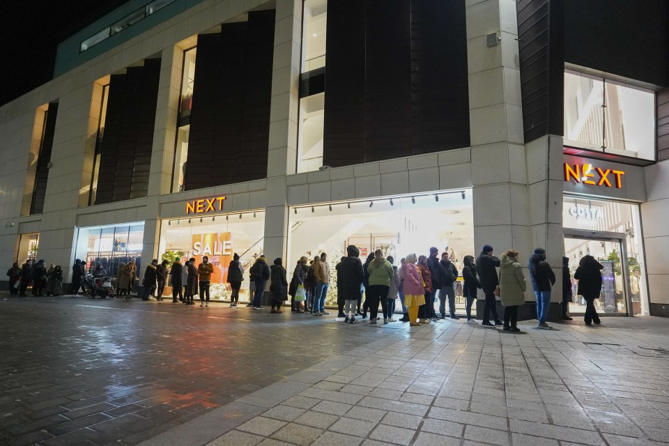 Queues in Liverpool this morning