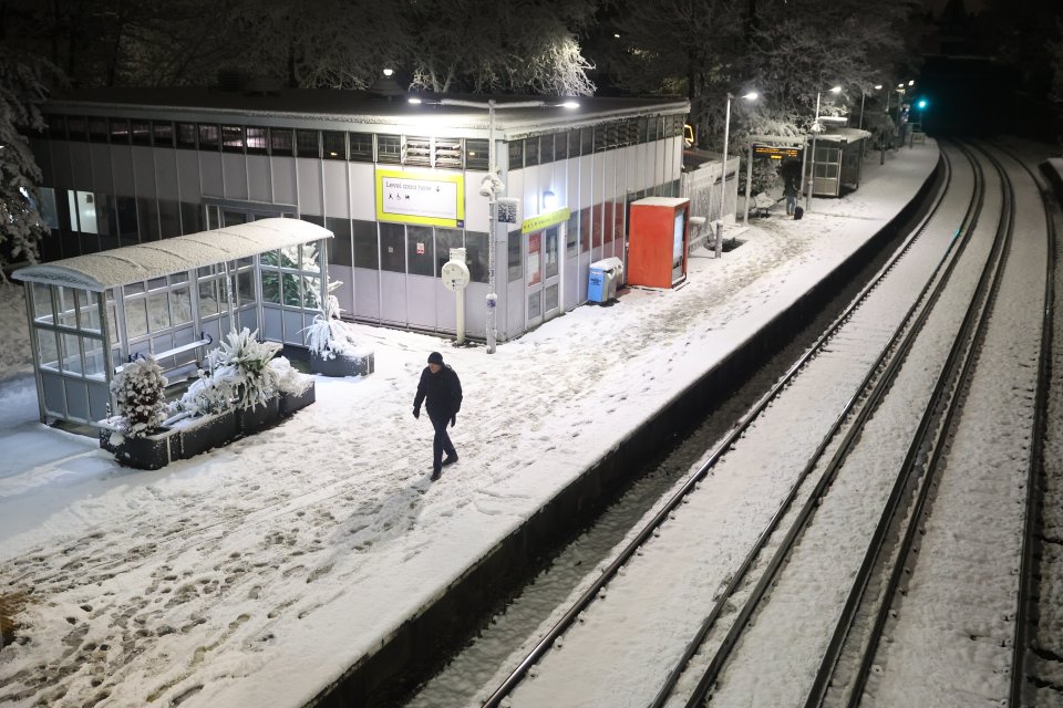 Millions of commuters woke up to find their Monday morning journeys delayed by the snow